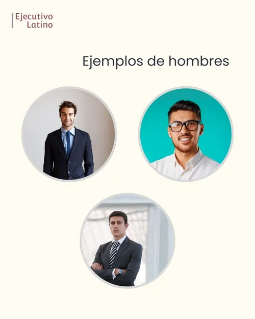 Ejemplos de foto de perfil en LinkedIn para hombres.