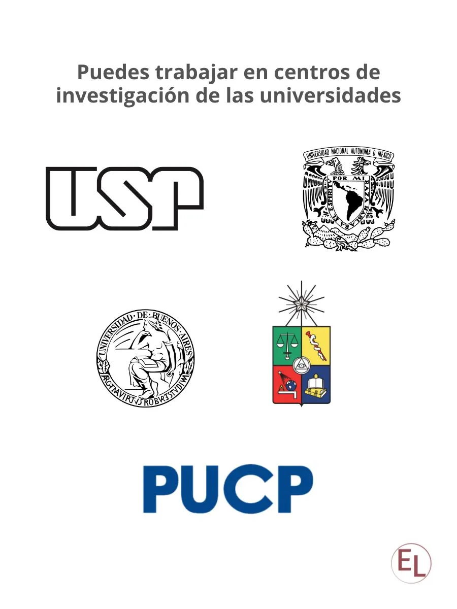 Trabajar en centros de investigación dentro de la universidad