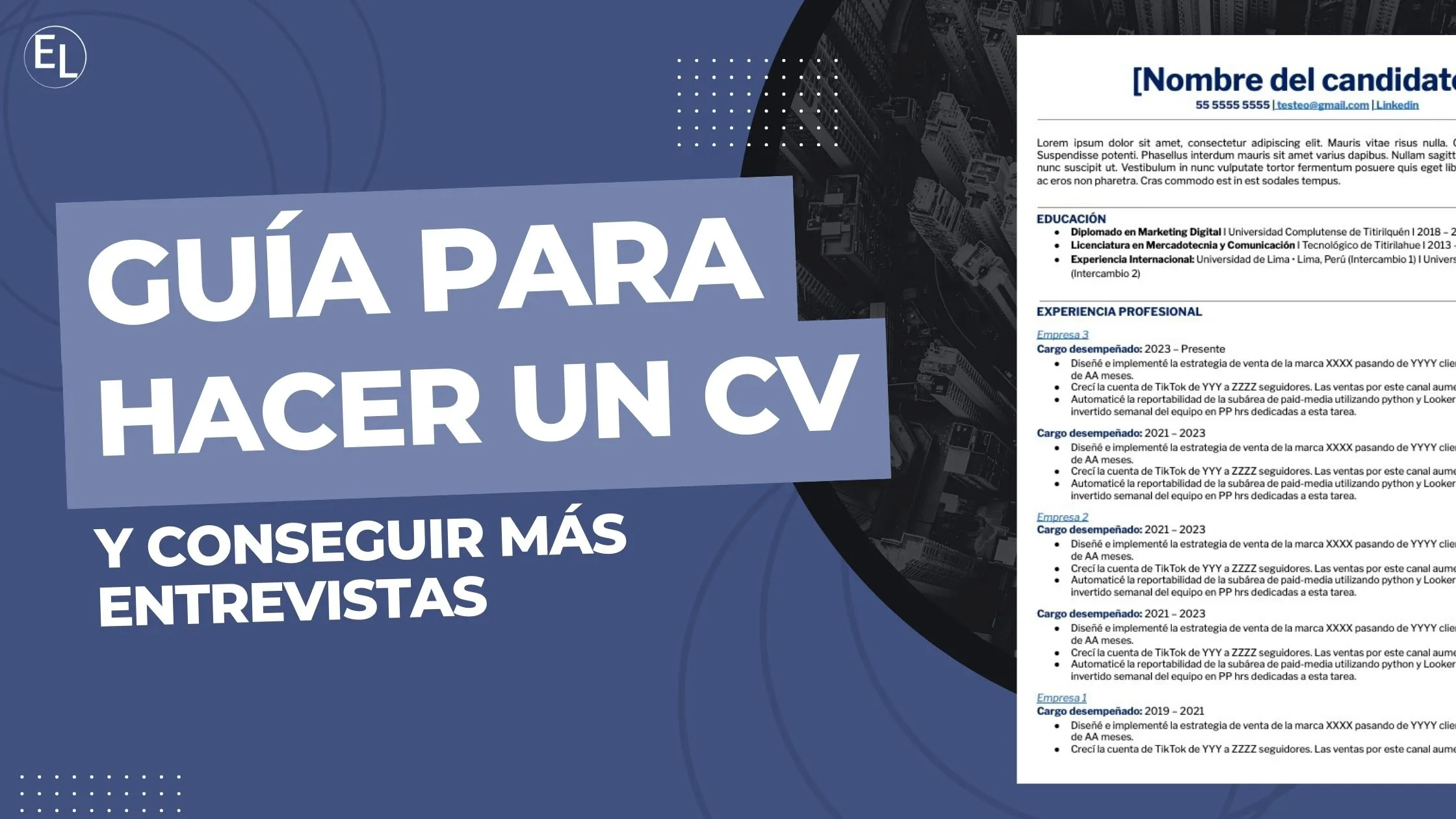 Imagen principal del blogGuía para hacer un CV y conseguir más entrevistas