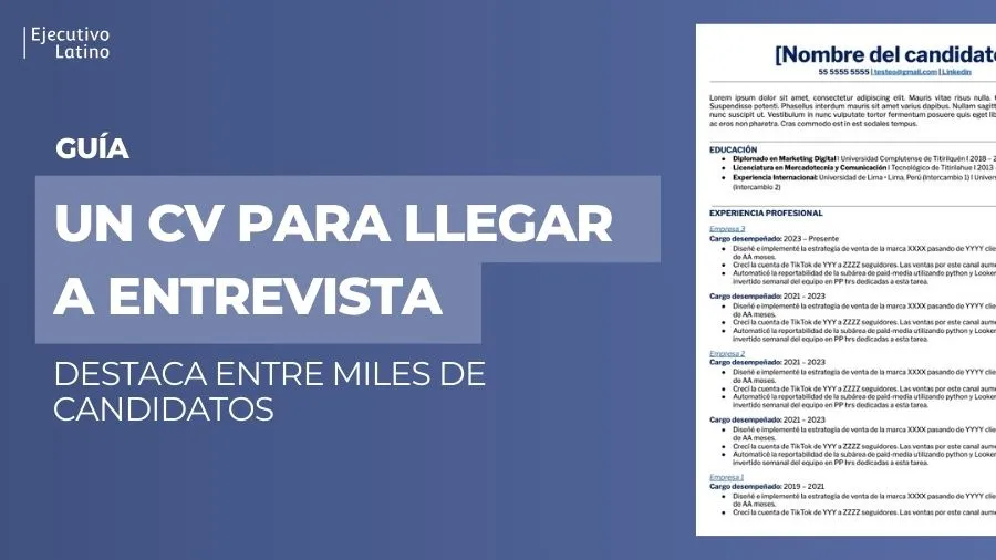 Imagen principal del blog Guía para hacer un CV y conseguir más entrevistas